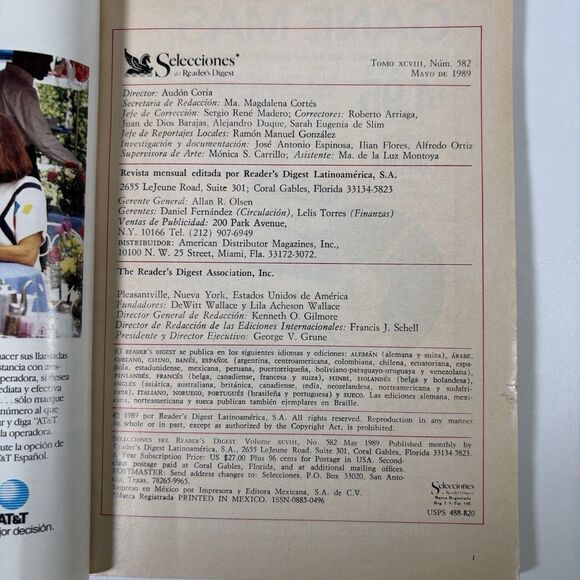 Selecciones Reader’s Digest 1989 Español Spanish revista UN MAGO EN CASA Vintage - Picture 3 of 4